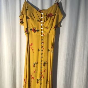 Yellow floral dress